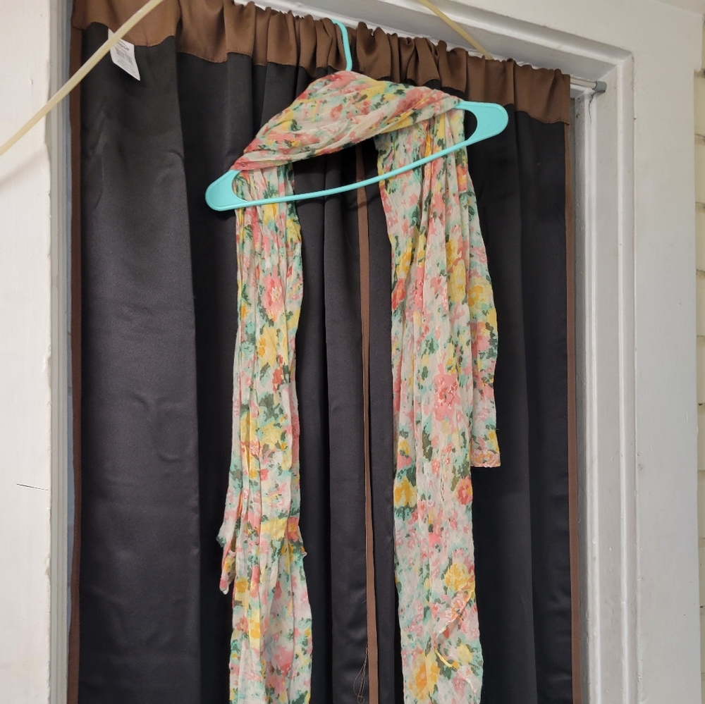 Vintage flowered scarf